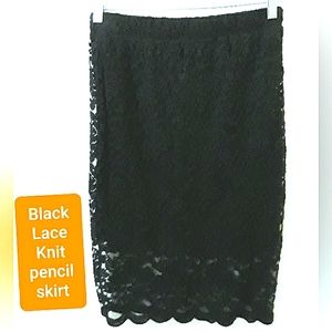 Free with $30 Purchase - Knit Lace Pencil Skirt